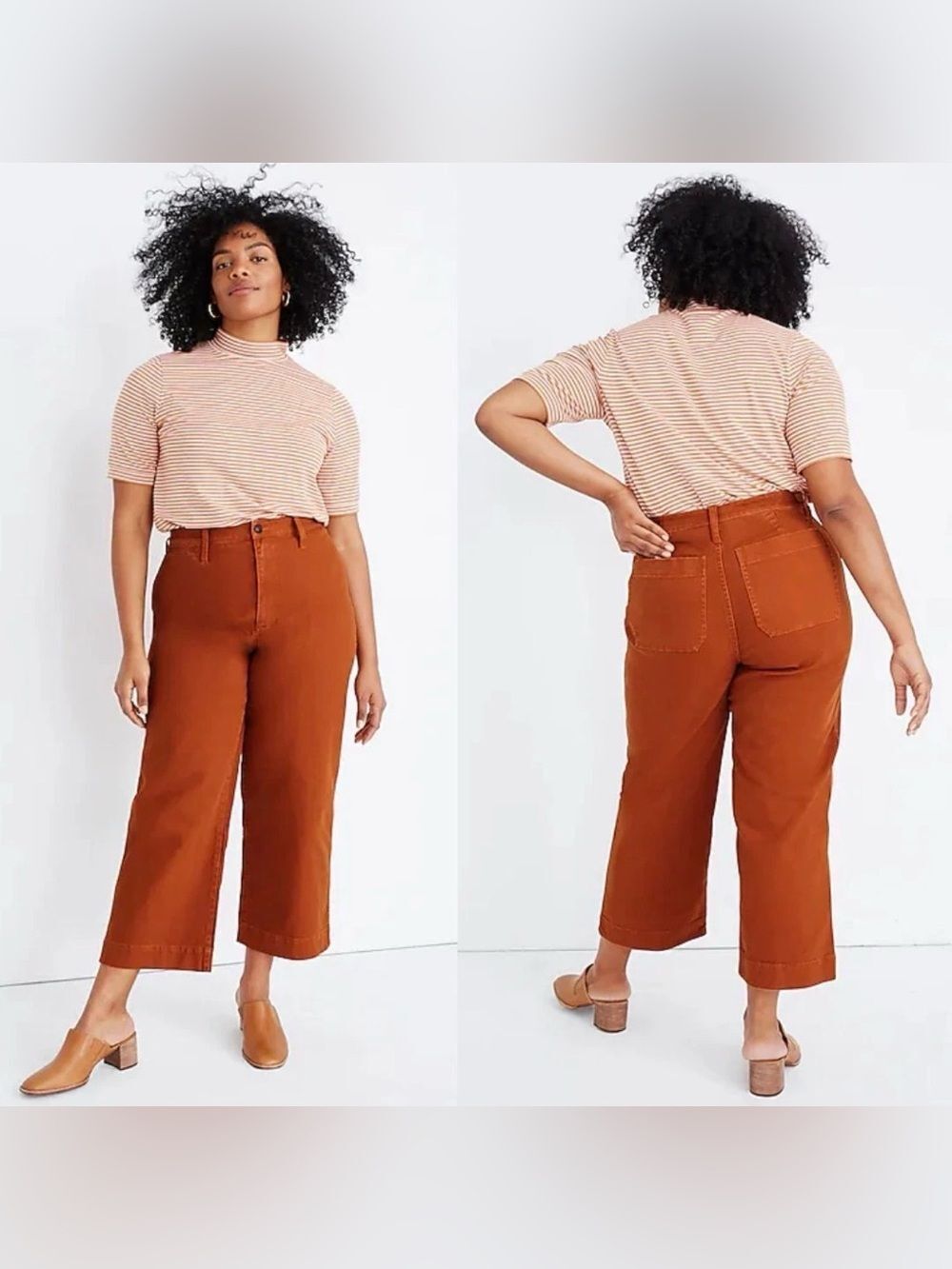 Madewell Emmett Wide-Leg Crop Pants NWT